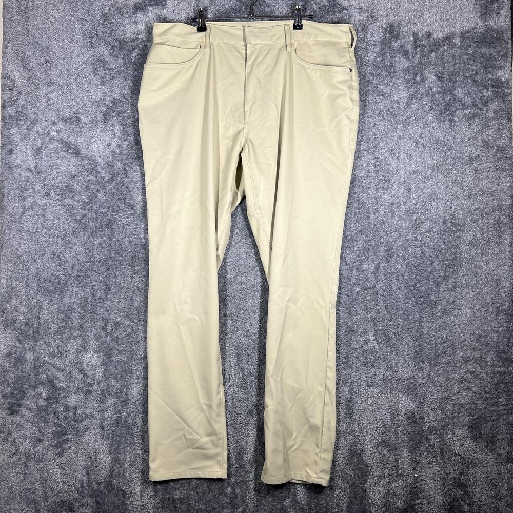 RLX Ralph Lauren Pants Mens 36x32 Beige Chino Active Fit Athletic Microfiber